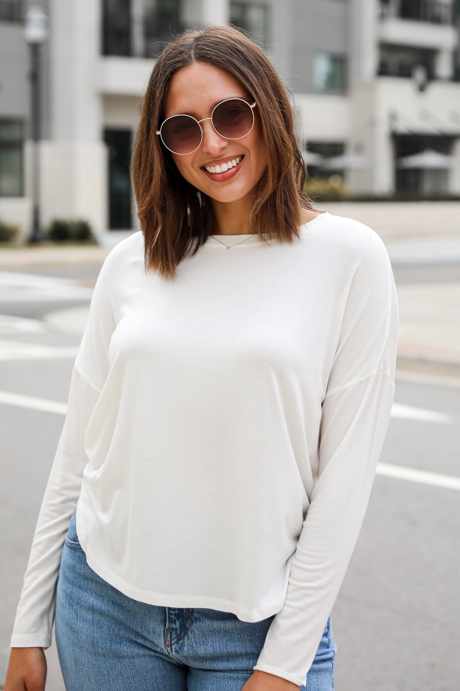 Callie Everyday Long Sleeve Tee - DU DEAL