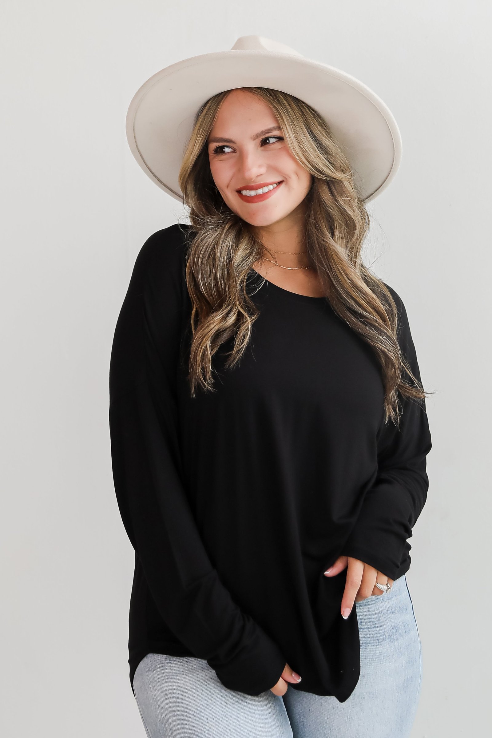 Callie Everyday Long Sleeve Tee - DU DEAL