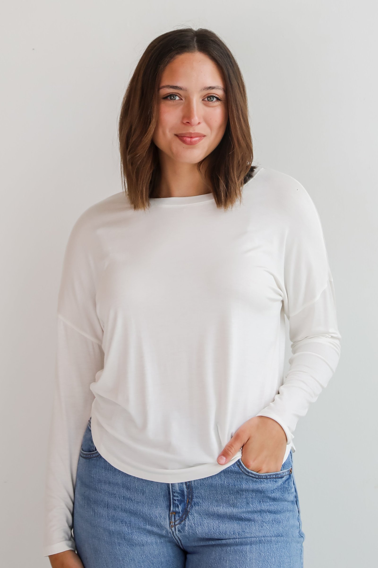 Callie Everyday Long Sleeve Tee - DU DEAL