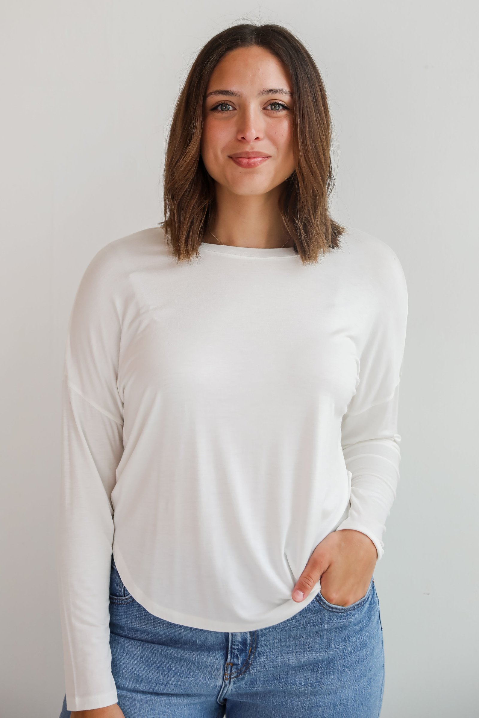 Callie Everyday Long Sleeve Tee - DU DEAL