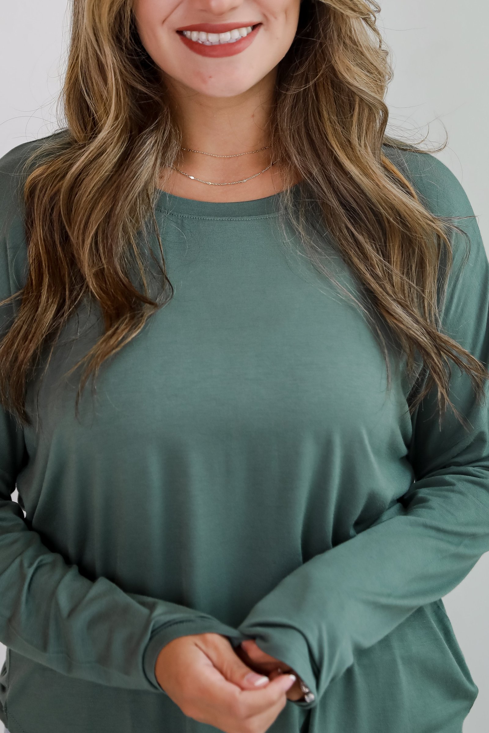 Callie Everyday Long Sleeve Tee - DU DEAL